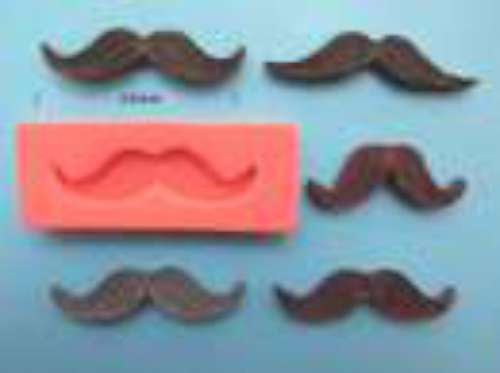 Moustache Silicone Mould #2 - Click Image to Close